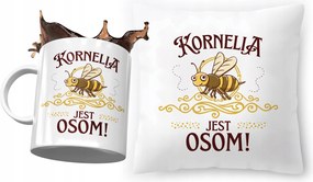 Kornélia párna ajándék bögre szett fényképes nyomtatással