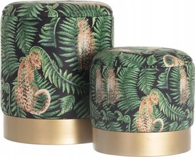 Dekoria Wild Cat gold puff szett 2db arany