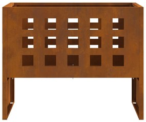 Tűzrakó Barna 50 x 30 x 40 cm időjárásálló acél
