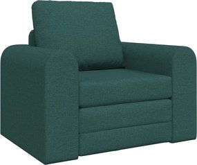 vidaXL Kanapéágy Sötétzöld 98 x 71 x 83 cm szövet
