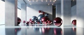 Kép - 3D tér gömbökkel II. (120x50 cm)