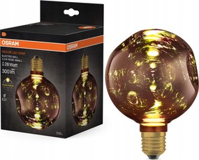 Led izzó E27 gömb 3.5W 300lm 2700K Dekoratív Rózsaszín Electro Glass S