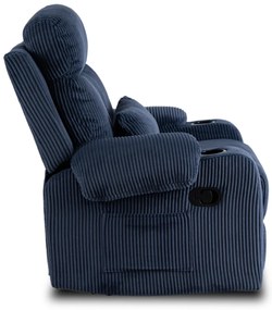 TV és Relaxfotel Sötétkék Kordbársony Szövettel. TORRES