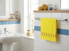 KIDS sárga gyerek törölköző 30x50 cm