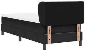 Boxspring Ágy Matrac Fekete 80x200 cm Szövet