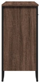barna tölgy színű szerelt fa tálalószekrény 79,5x35,5x74,5 cm