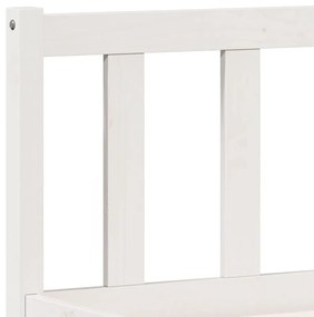 fehér tömör fenyő extra hosszú ágykeret matrac nélkül 160x220cm