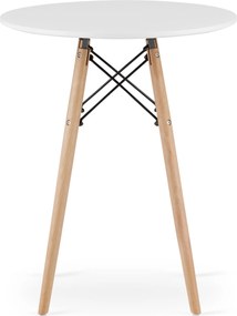 Fehér étkezőasztal OSLO 60x60