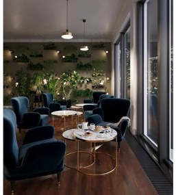 Lámpa Mennyezeti lámpatest SELVIA II, 5679, max. 250V, 50/60Hz, 1*E27, max.40 W,  IP20, átmérő 30 cm, arany/fekete