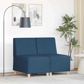 Karfa Nélküli Modularis Kanapé Egység 2 pcs Kék 55 x 74 x 82 cm