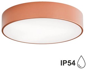 Kültéri mennyezeti lámpa érzékelővel CLEO 3xE27/24W/230V á. 40 cm réz IP54