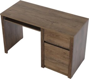 PC asztal, sötét tölgy lefkas, MONTANA B1