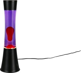 Fekete LED lávalámpa (magasság 39,5 cm) Etna – Reality