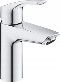 Eurosmart Grohe egykaros mosdócsaptelep, S-es méret, króm, fekete
