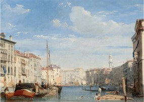 Kép - Richard Parkes Bonington, The Grand Canal, reprodukciók (70x50 cm)