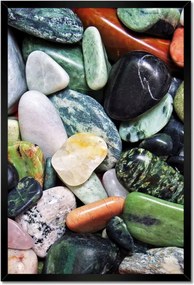 Poszterek keretben 40x60 Színes kövek