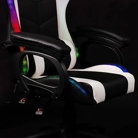X-Style Combat 4.0 LED Gamer szék Black-White
