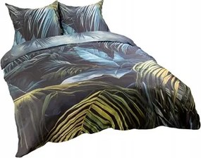 Ágyneműhuzat 160x200 100% Pamut Kék Levelek Ágyneműhuzat Garnitúra 12403