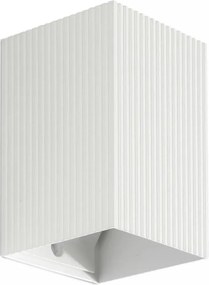 FARO 40534 - Fali lámpa SOLE 1xGU10/8W/230V fehér csipkézett szögletes