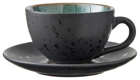 Fekete agyagkerámia csésze szett 4 db-os 240 ml Black/Mix – Bitz