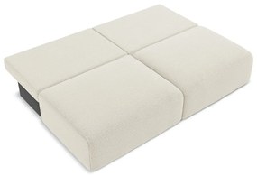 Krémszínű kinyitható-tárolóhelyes kanapé 216 cm Kalena – Makamii