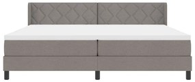 Boxspring ágy matraccal matracmal Tópszínű 200 x 200 cm