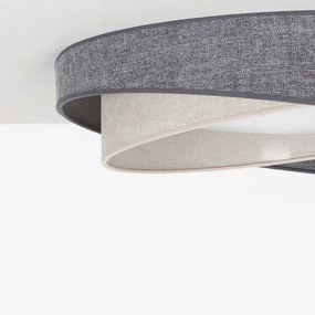 BRILAGI- LED mennyezeti lámpatest VELVET TWIST LED/24W/230V 4000K átm. 55 cm szürke/kr.