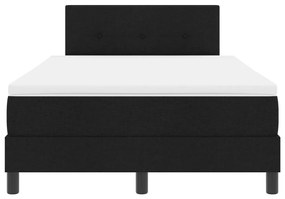Box Spring ágy matraccal fekete 120x190 cm szövet