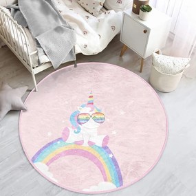 Rózsaszín gyerek szőnyeg ø 120 cm Comfort – Mila Home