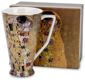 Porcelán bögre többszínű 15x12,5x9,5cm Klimt: A csók