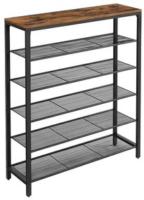 Cipőtartó DAVOR barna/fekete