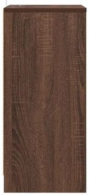 vidaXL Éjjeli asztal fiókkal Barna Tölgy 40 x 30 x 467 cm Faanyag