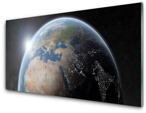 Üvegkép Planet Earth Universe 125x50 cm