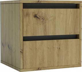 Idea Éjjeliszekrény Artisan tölgy40×40×35 cm 2 fiókkal