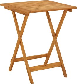 vidaXL összecsukható tömör akácfa kerti asztal 60 x 60 x 75 cm