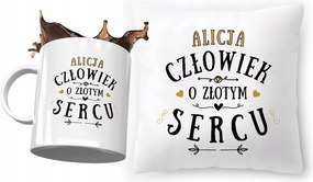 Alice párna ajándék bögre szett fényképes nyomtatással