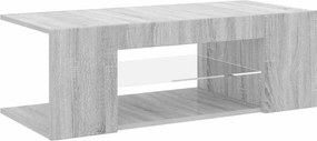 vidaXL szürke sonoma színű LED-es TV-szekrény 90 x 39 x 30 cm