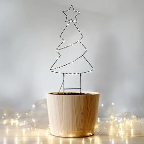 Solight 1V290 - LED kültéri karácsonyi dekoráció, 85xLED/3xAA, IP44, meleg fényű karácsonyfa