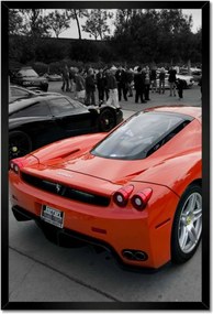 Poszterek 40x60-as keretben Ferrari hátulról