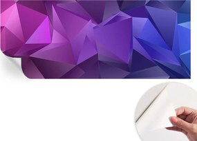 Prémium öntapadós fali fotótapéta Lila háromszögek 250x104 cm