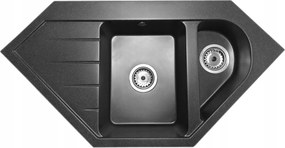 Mosogató Gránit Sarok Mosogató+szifon 6 szín