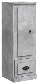betonszürke szerelt fa magasszekrény 36x35,5x103,5 cm
