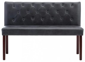szürke művelúr pad 120 cm