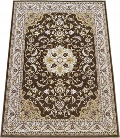 Szőnyeg 280x370 Klasszikus Barna Nappaliba Kiváló Minőségű Szoba Masszív