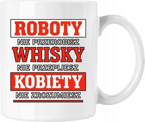 Bögre Munka whisky nők vicc Fehér 330ml