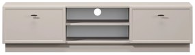 Lorini TV-szekrény 150 cm fiókokkal - kasmír / fekete T-bar fogantyúk