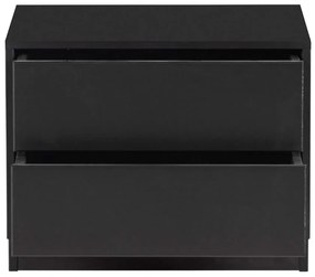 Fekete borovi fenyő nappali bútor szett 206x40 cm Finca – WOOOD