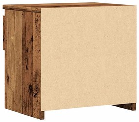 2 db antik fa forgácslap éjjeliszekrény 40 x 30 x 39 cm