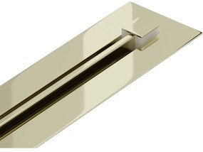 Mexen Flat Super Slim, szupervékony vízelvezető csatorna 360°-ban forgatható szifonnal 50 cm, fényes arany, 1551050