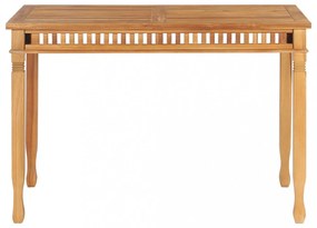 tömör tíkfa kerti étkezőasztal 110 x 65 x 80 cm